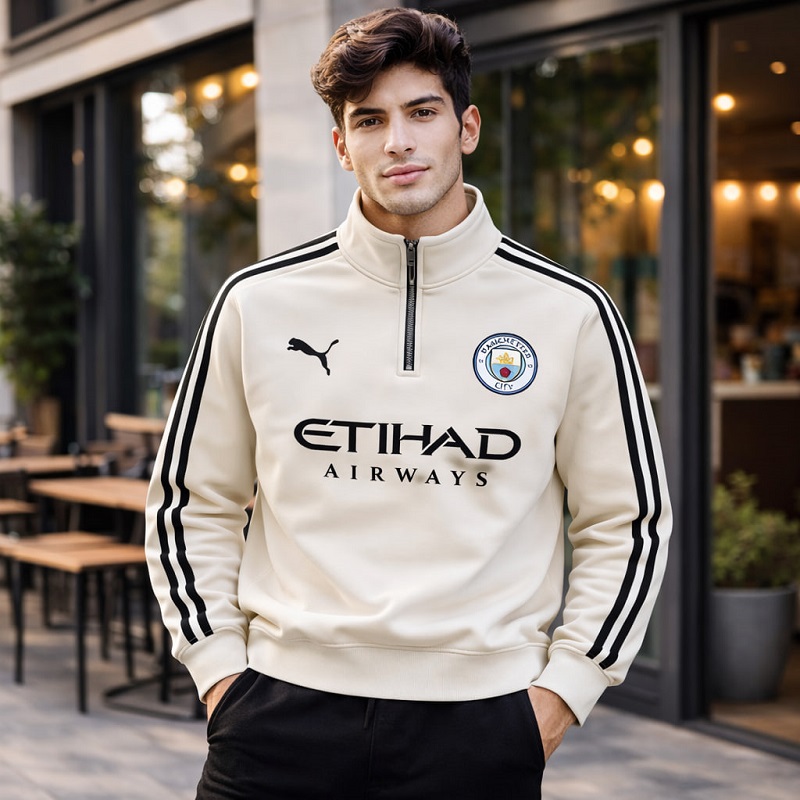 دورس نیم زیپ منچستر سیتی-کرم